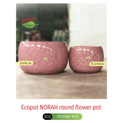 Ecopot NORAH round flower pot